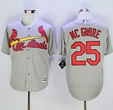 St. Louis Cardinals #25 Mark McGwire Gray New Cool Base Stitched Baseball Jersey,baseball caps,new era cap wholesale,wholesale hats
